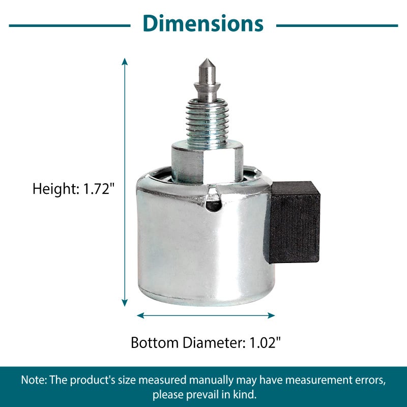 CLSR2U 846639 Fuel Shut-Off Solenoid for B riggs & S tratton Engine - Fuel Solenoid Compatible with John Dee re Hu sqvarna Craftsman Mower  Solenoid-Fuel with Wiring Harness for Lawn Garden Equipment Engines - Image 2